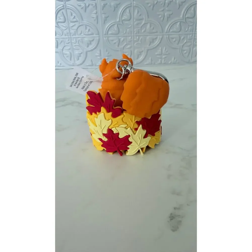 Bath & Body Works Squirrel in Fall Leaves PocketBac Holder NEW
